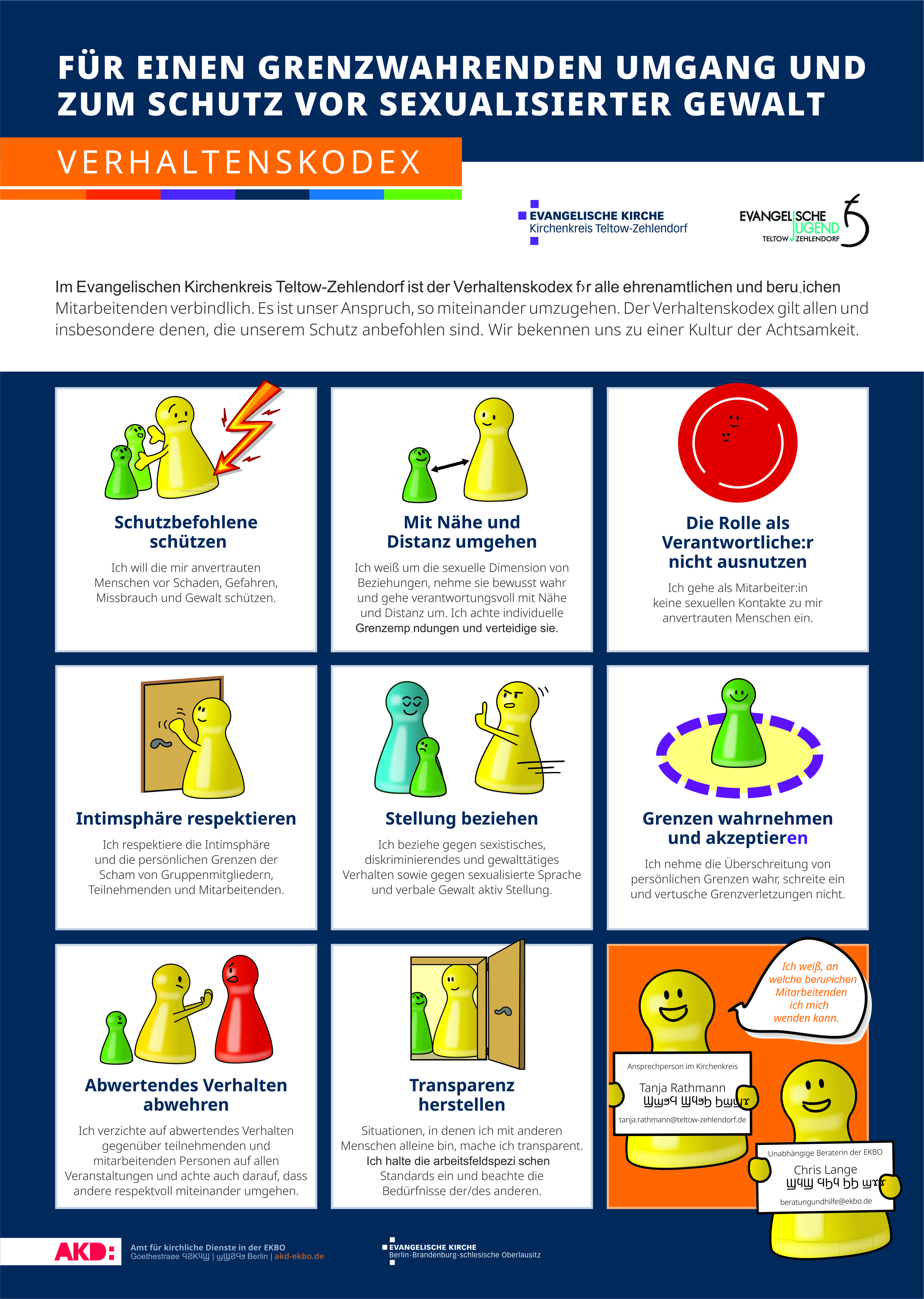 Plakat Verhaltenskodex